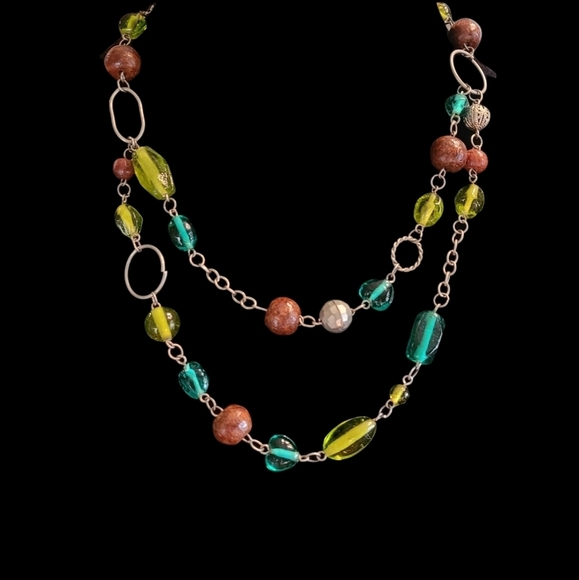 Vintage - Multi Color Glass Bead Necklaces - Picture 1 of 4